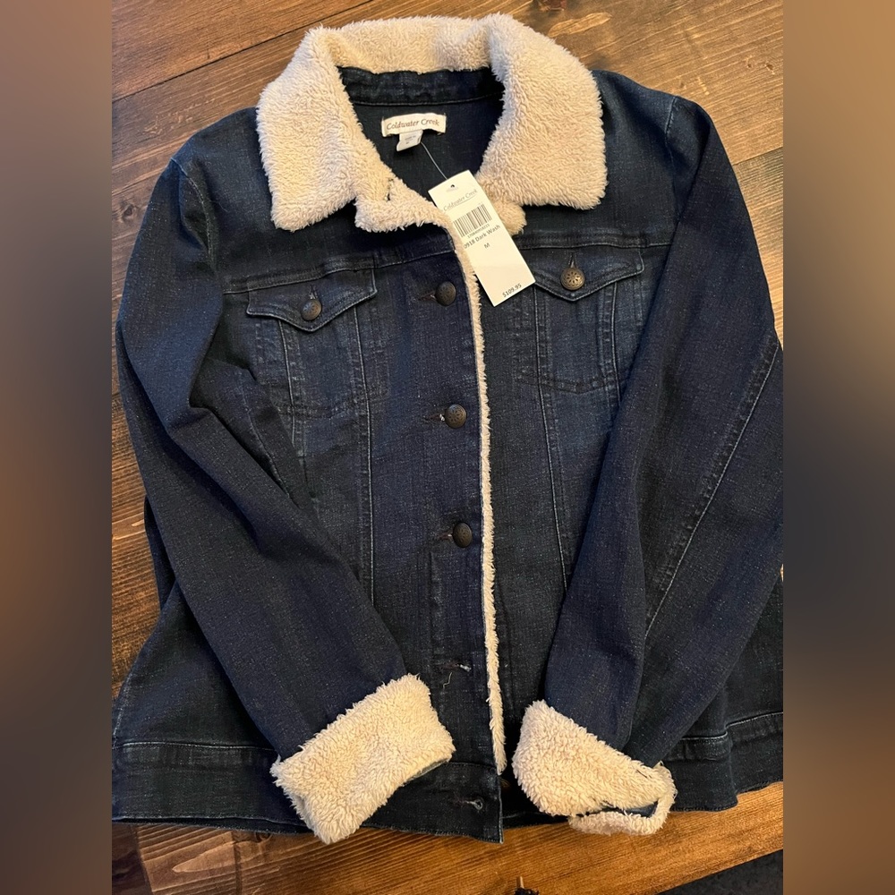 Dark jean jacket NWT